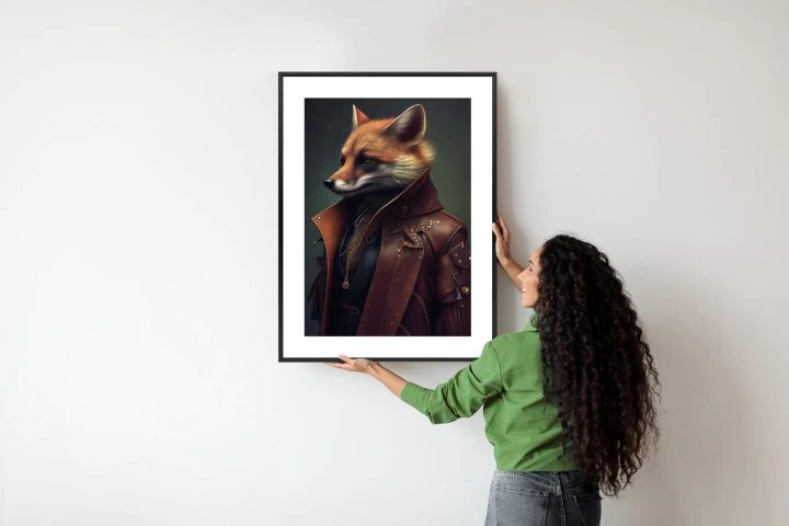 Plakat Lis W Stroju Fantasy