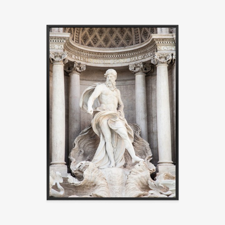 Plakat Architektura Najpiękniejszej Fontanny Di Trevi W Rzymie
