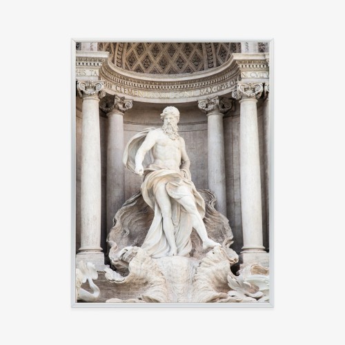 Plakat Architektura Najpiękniejszej Fontanny Di Trevi W Rzymie