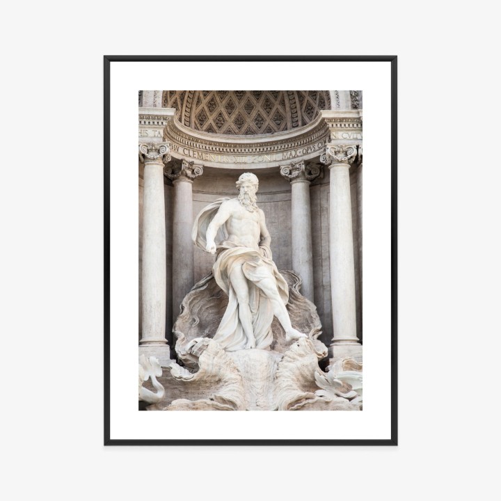 Plakat Architektura Najpiękniejszej Fontanny Di Trevi W Rzymie