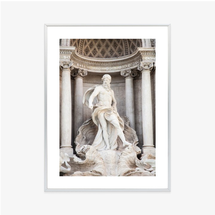 Plakat Architektura Najpiękniejszej Fontanny Di Trevi W Rzymie