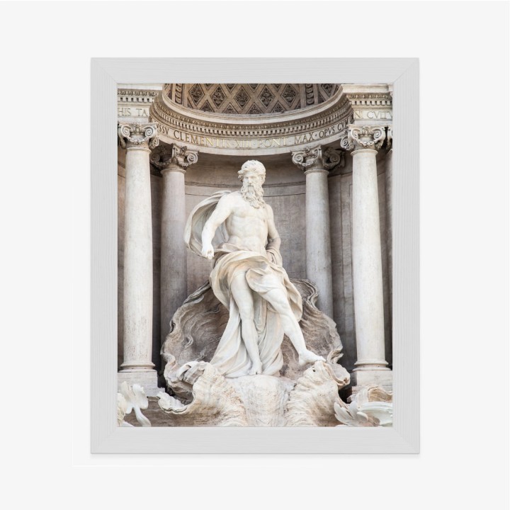 Plakat Architektura Najpiękniejszej Fontanny Di Trevi W Rzymie