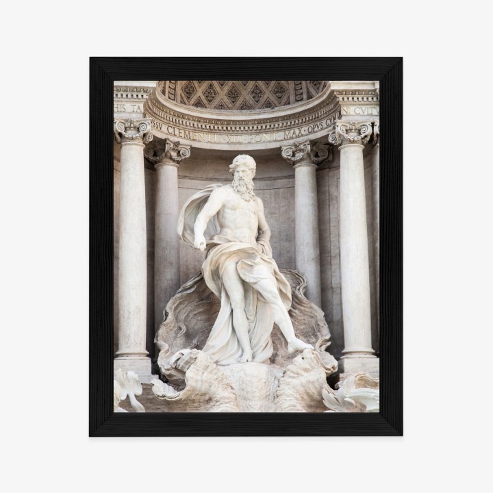 Plakat Architektura Najpiękniejszej Fontanny Di Trevi W Rzymie