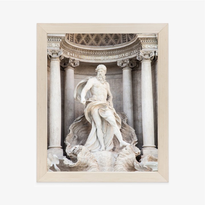 Plakat Architektura Najpiękniejszej Fontanny Di Trevi W Rzymie