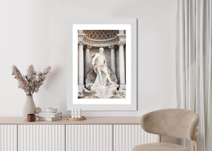 Plakat Architektura Najpiękniejszej Fontanny Di Trevi W Rzymie