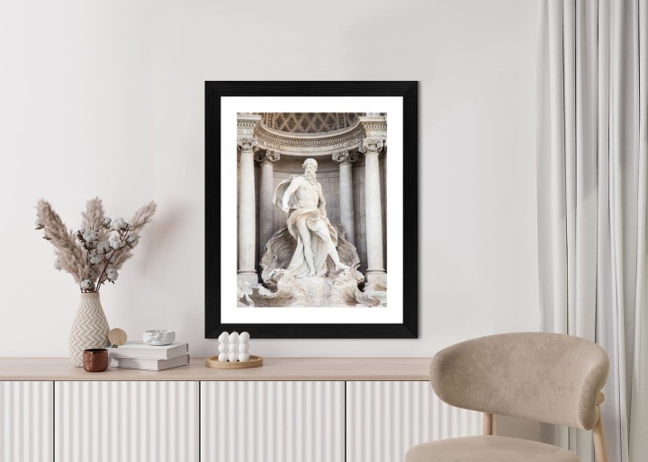 Plakat Architektura Najpiękniejszej Fontanny Di Trevi W Rzymie
