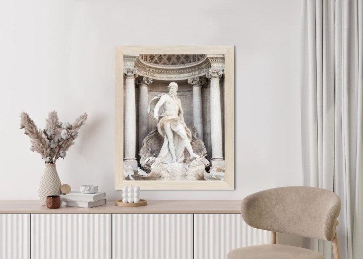 Plakat Architektura Najpiękniejszej Fontanny Di Trevi W Rzymie