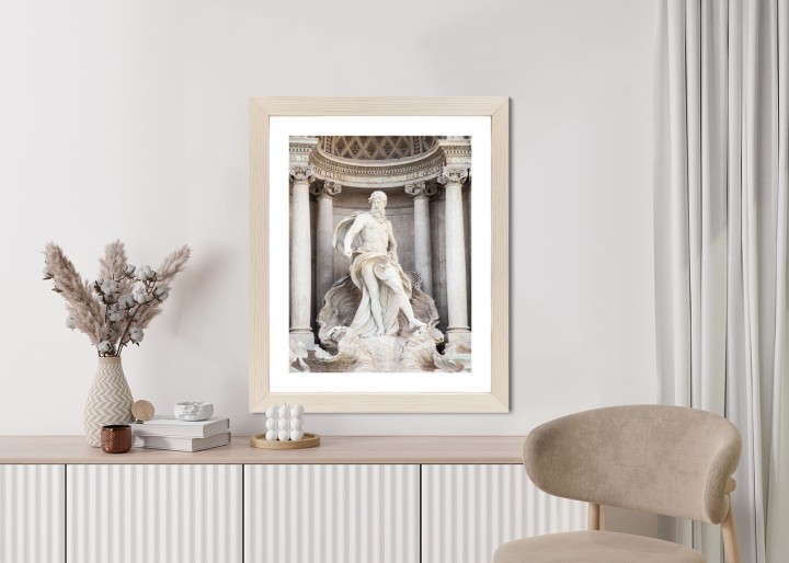 Plakat Architektura Najpiękniejszej Fontanny Di Trevi W Rzymie