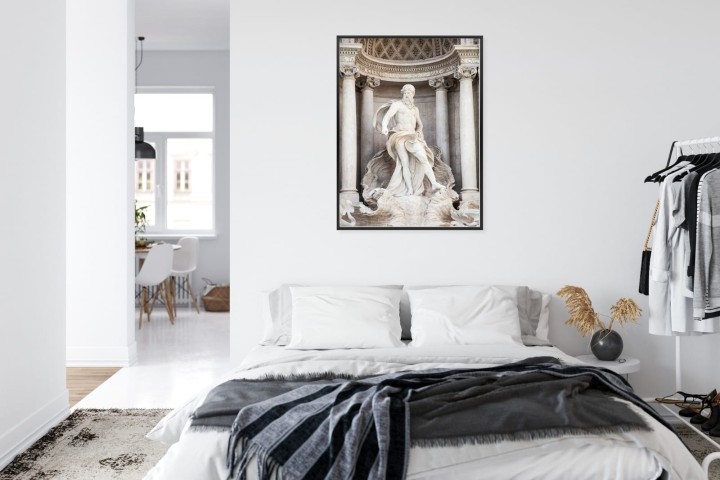 Plakat Architektura Najpiękniejszej Fontanny Di Trevi W Rzymie