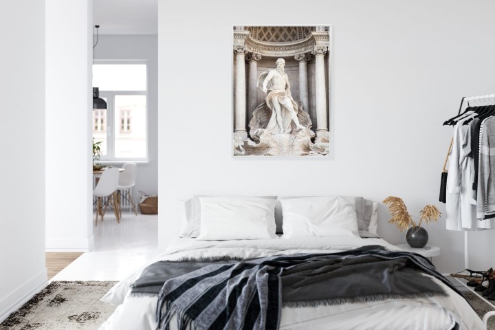 Plakat Architektura Najpiękniejszej Fontanny Di Trevi W Rzymie