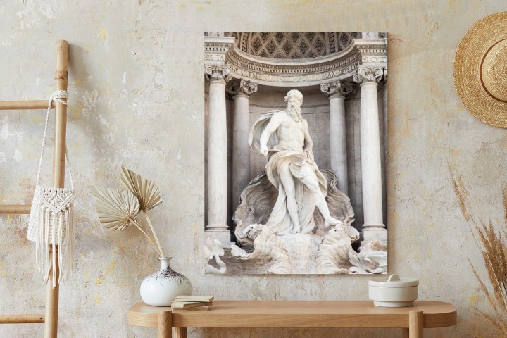 Plakat Architektura Najpiękniejszej Fontanny Di Trevi W Rzymie