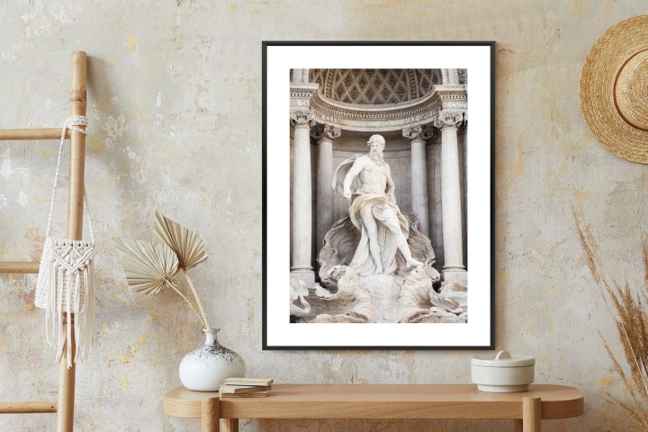 Plakat Architektura Najpiękniejszej Fontanny Di Trevi W Rzymie