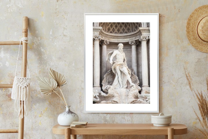 Plakat Architektura Najpiękniejszej Fontanny Di Trevi W Rzymie