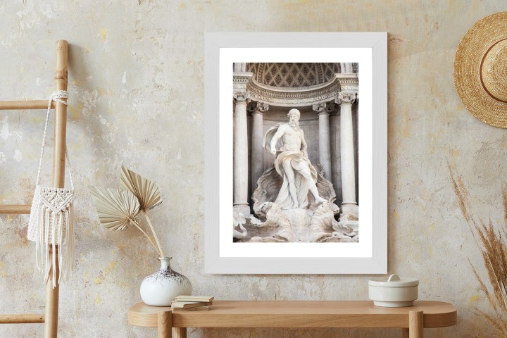 Plakat Architektura Najpiękniejszej Fontanny Di Trevi W Rzymie