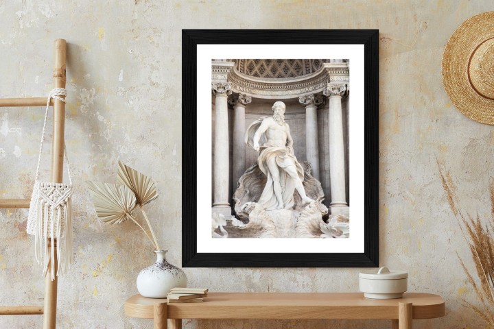 Plakat Architektura Najpiękniejszej Fontanny Di Trevi W Rzymie