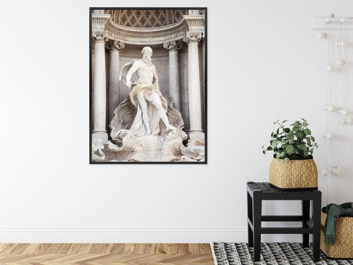 Plakat Architektura Najpiękniejszej Fontanny Di Trevi W Rzymie