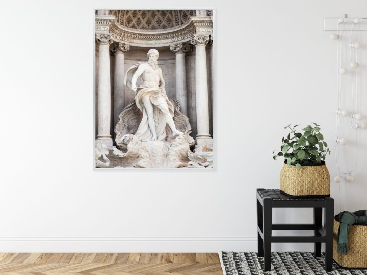 Plakat Architektura Najpiękniejszej Fontanny Di Trevi W Rzymie