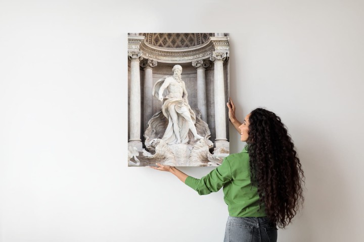 Plakat Architektura Najpiękniejszej Fontanny Di Trevi W Rzymie