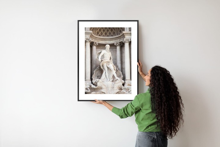Plakat Architektura Najpiękniejszej Fontanny Di Trevi W Rzymie