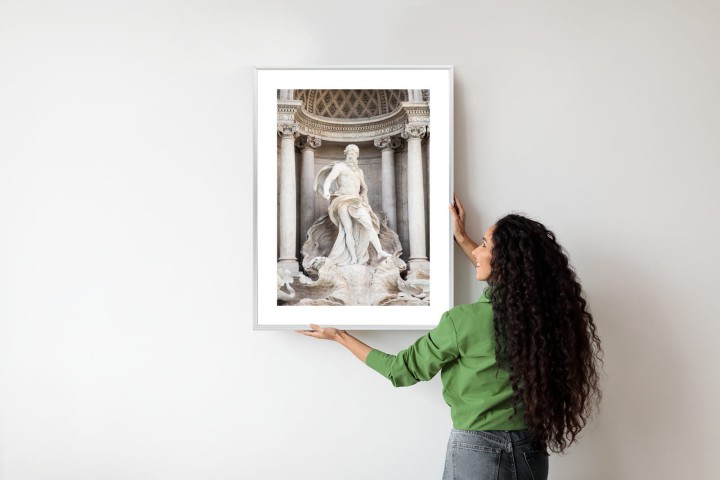 Plakat Architektura Najpiękniejszej Fontanny Di Trevi W Rzymie