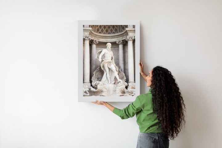 Plakat Architektura Najpiękniejszej Fontanny Di Trevi W Rzymie
