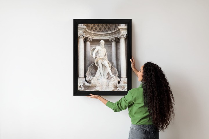 Plakat Architektura Najpiękniejszej Fontanny Di Trevi W Rzymie