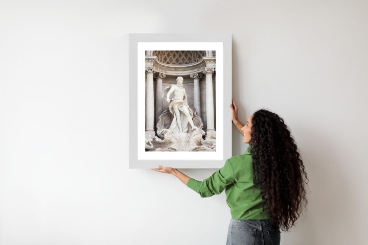 Plakat Architektura Najpiękniejszej Fontanny Di Trevi W Rzymie