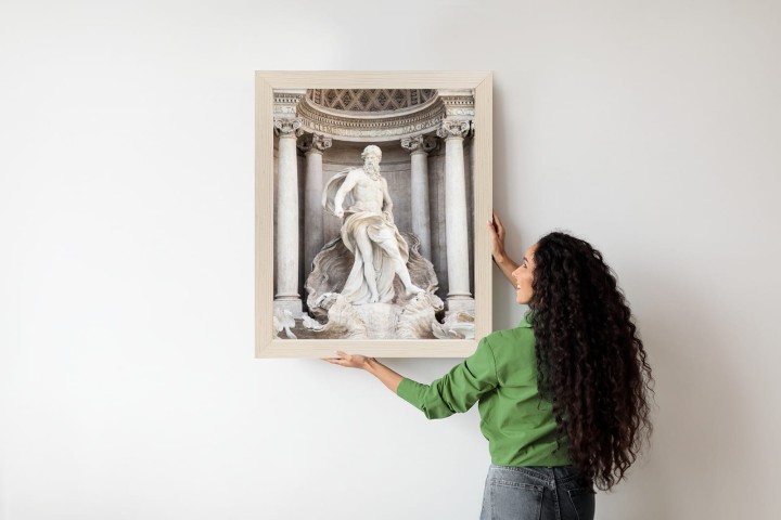 Plakat Architektura Najpiękniejszej Fontanny Di Trevi W Rzymie