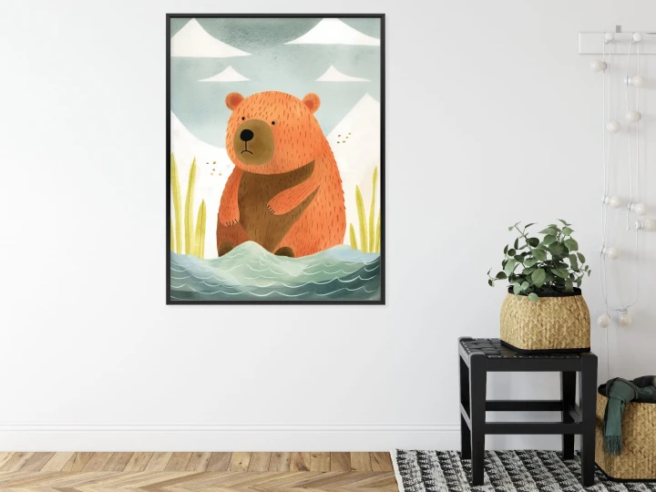 Plakat Niedźwiadek Nad Wodą