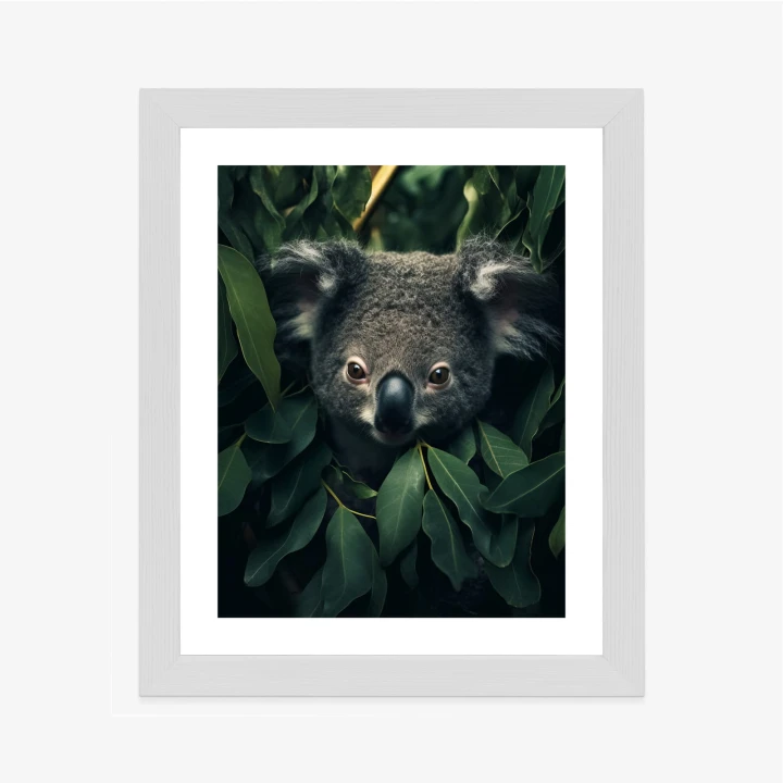 Plakat Koala Siedzący W Liściach