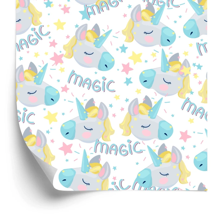 Tapeta Dla Dzieci – Magiczne Śpiące Jednorożce