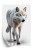Plakat Majestatyczny Wilk Na Białym Tle