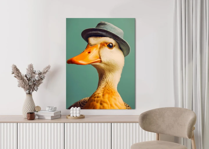 Plakat Kaczka Z Kapeluszem