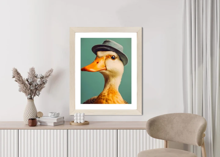 Plakat Kaczka Z Kapeluszem