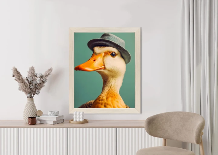 Plakat Kaczka Z Kapeluszem