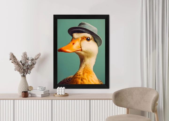 Plakat Kaczka Z Kapeluszem