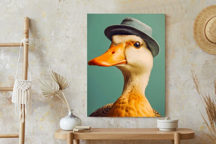 Plakat Kaczka Z Kapeluszem