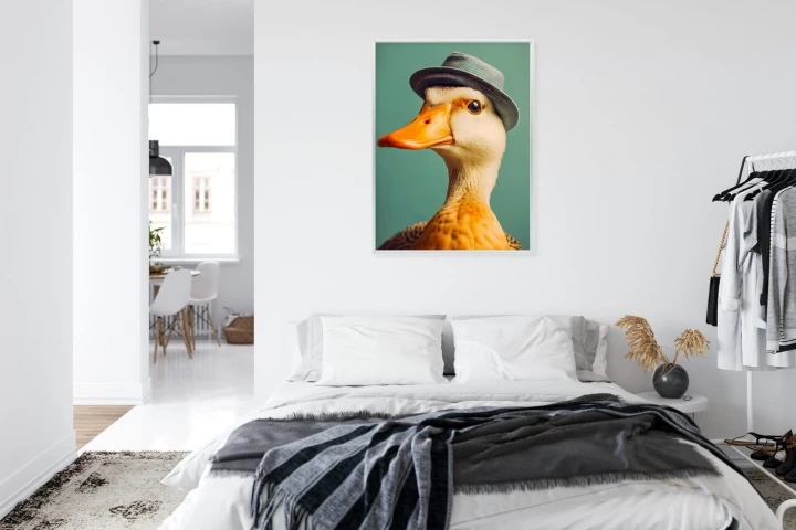 Plakat Kaczka Z Kapeluszem
