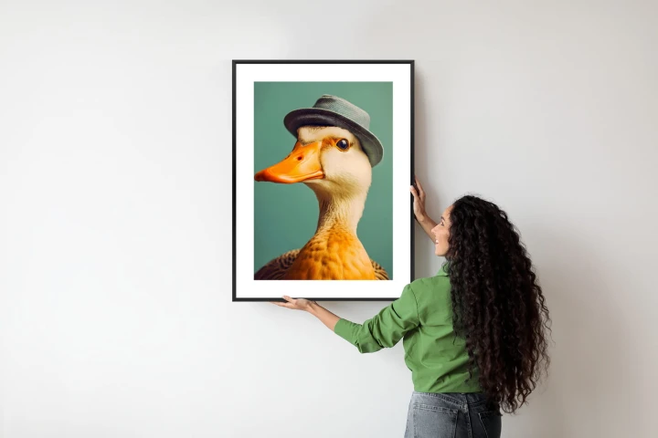 Plakat Kaczka Z Kapeluszem