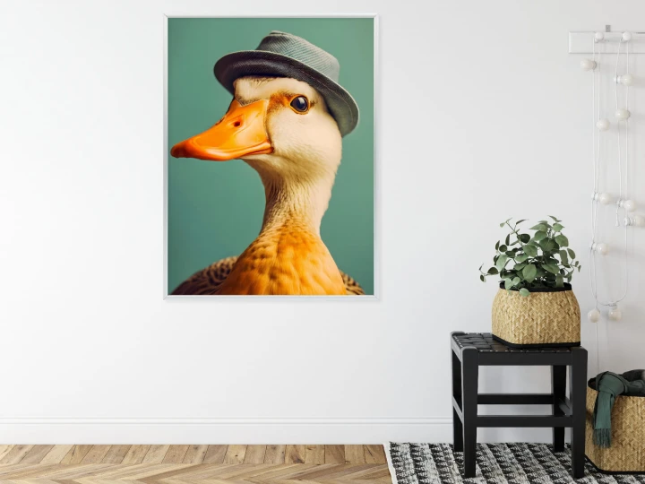Plakat Kaczka Z Kapeluszem