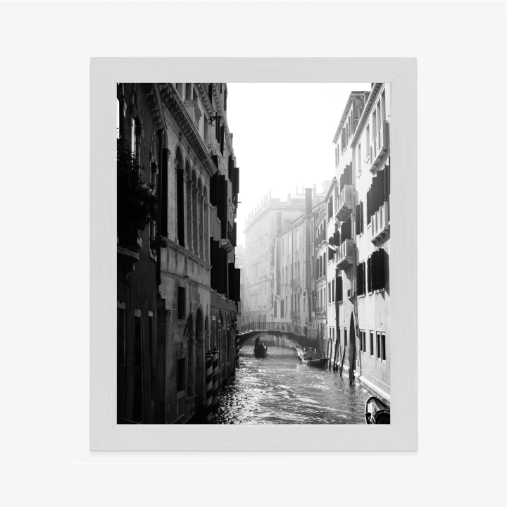 Plakat Wenecja Czarno Biały Kanał