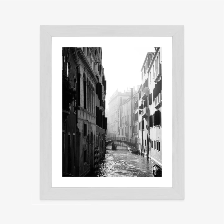 Plakat Wenecja Czarno Biały Kanał