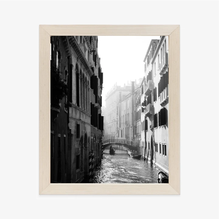 Plakat Wenecja Czarno Biały Kanał