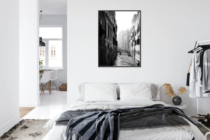 Plakat Wenecja Czarno Biały Kanał