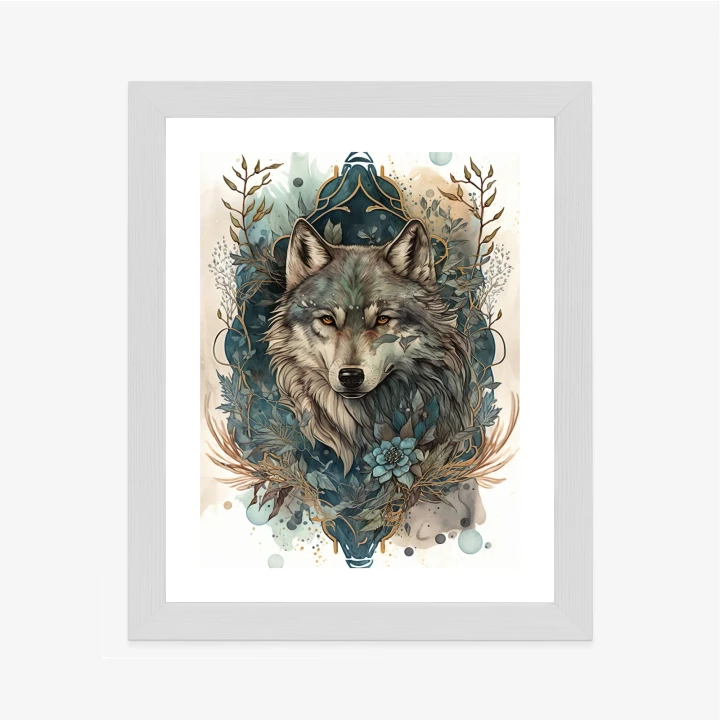 Plakat Ornament Z Wilkiem