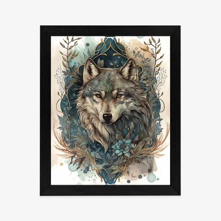 Plakat Ornament Z Wilkiem