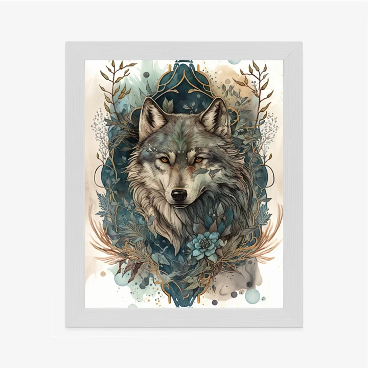 Plakat Ornament Z Wilkiem