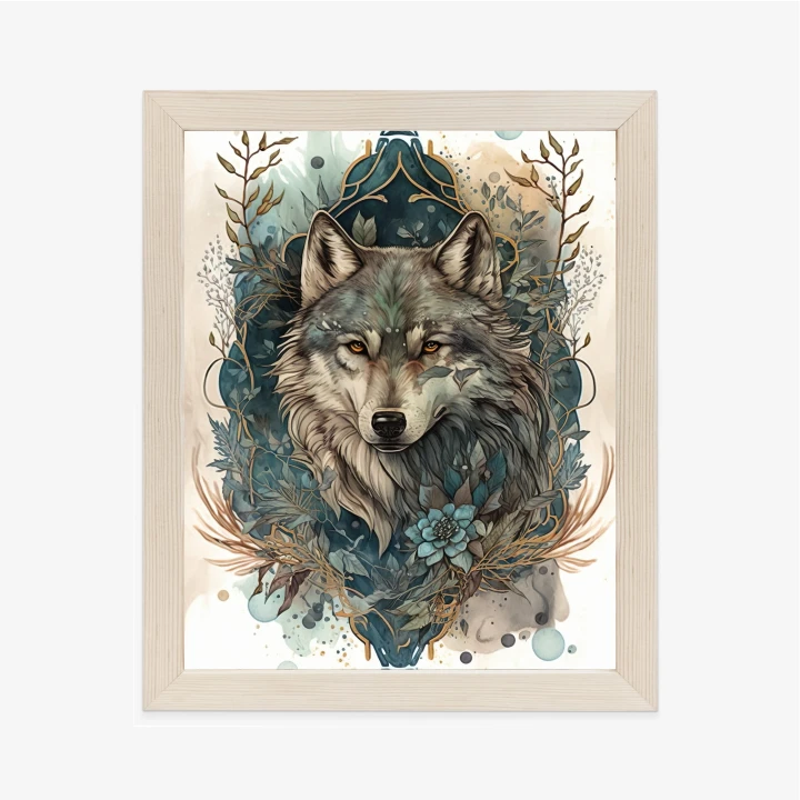 Plakat Ornament Z Wilkiem