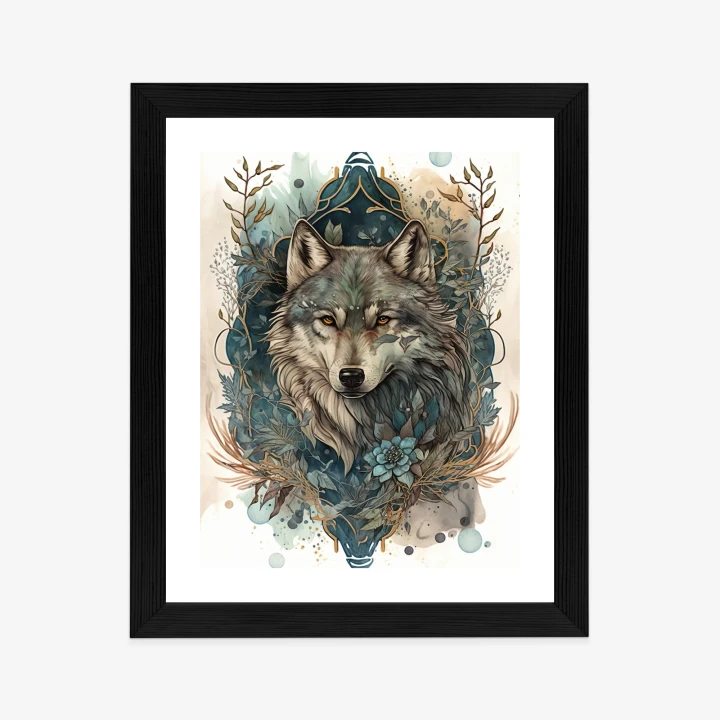 Plakat Ornament Z Wilkiem