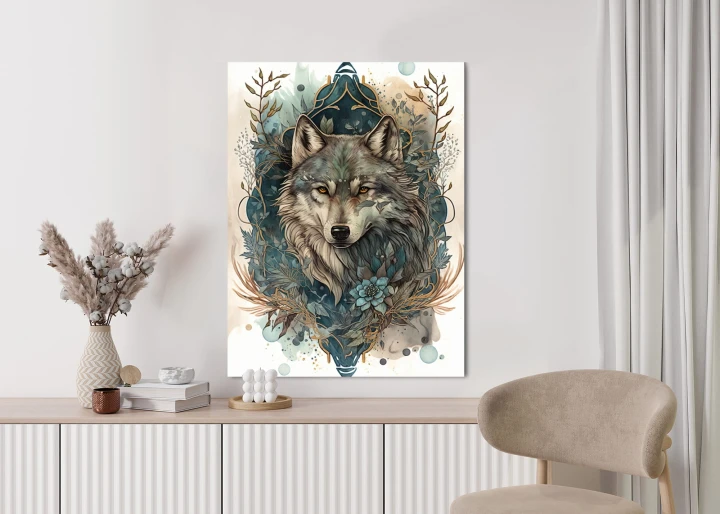 Plakat Ornament Z Wilkiem